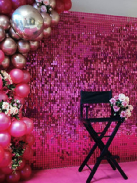 Pink Shimmer Wall