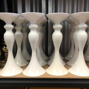 Exotic White Table Pedestal / Candle Holder