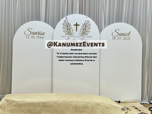 White Arched Acrylic Walls